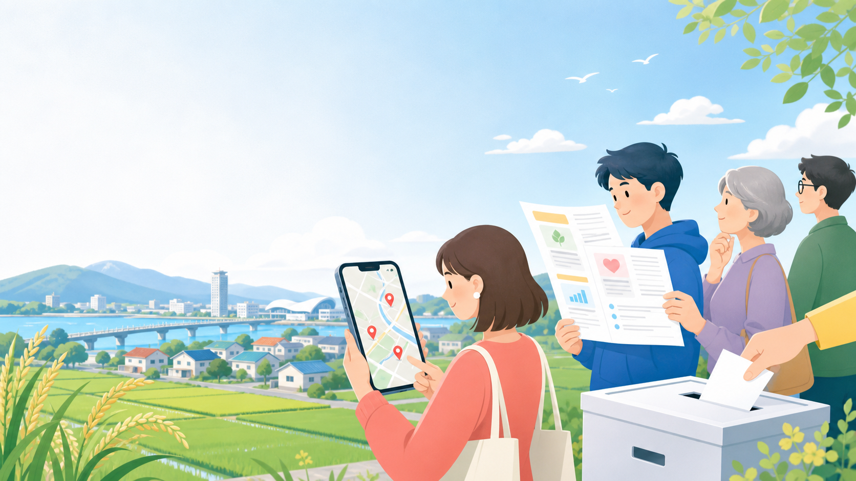 佐渡市の期日前投票所を地図で確認の投稿画像